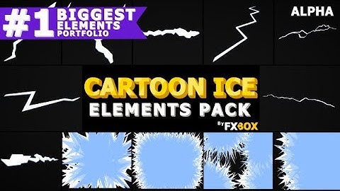 Ice Elements Transitions Stock Motion Graphics