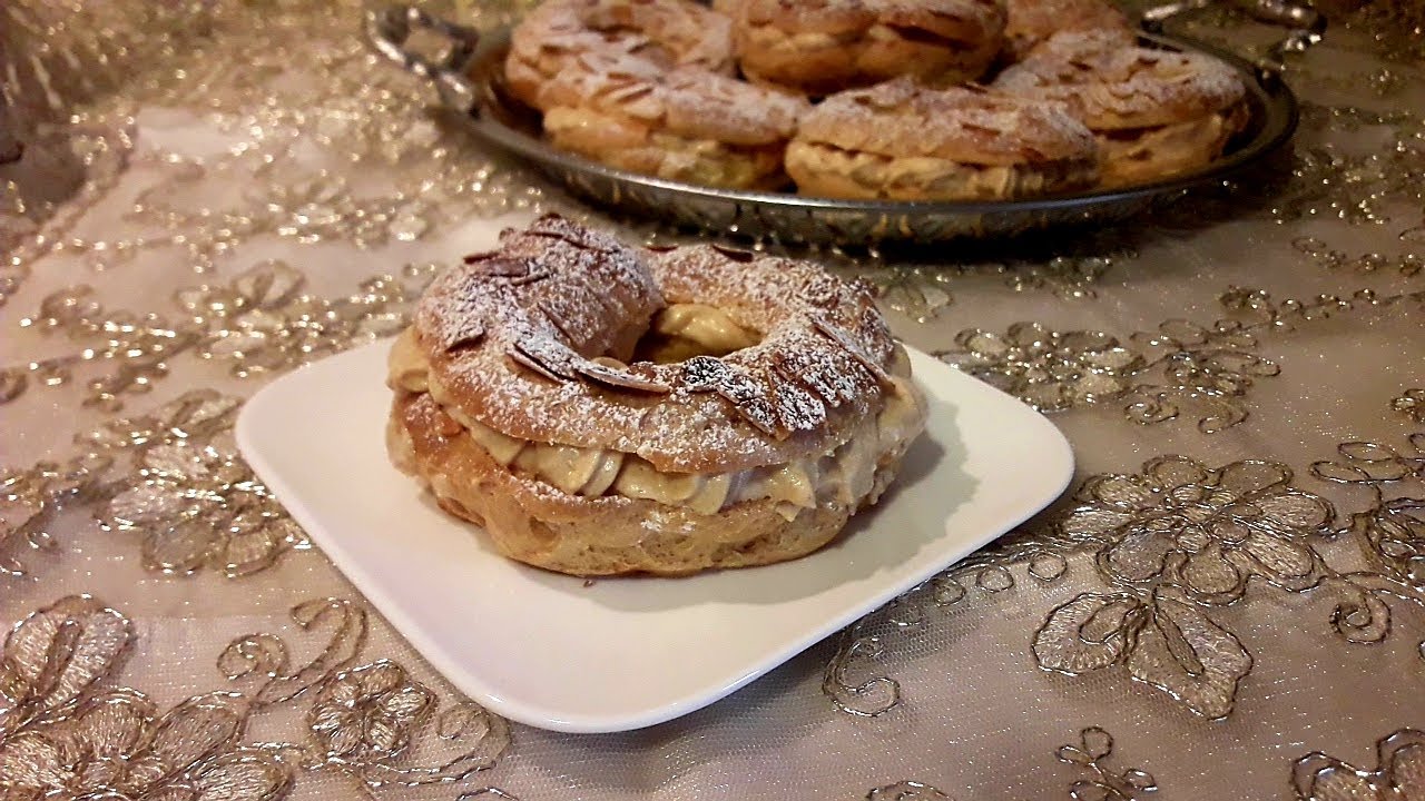 Paris-Brest praliné باري بريست حلوى فرنسية بكريمة براليني مذاق ولا أروع 👌😋