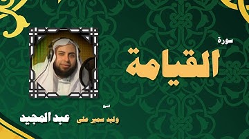 القران الكريم بصوت الشيخ وليد سمير على عبد المجيد | سورة القيامة