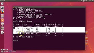 MySql Tutorial in 10 Minutes