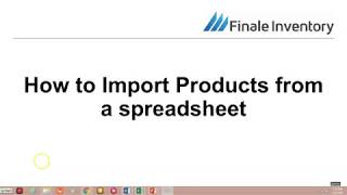 How to Import Products from a Spreadsheet