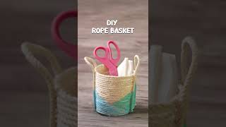 DIY Rope Basket | Easy Jute Rope Basket | Handmade Home Decor
