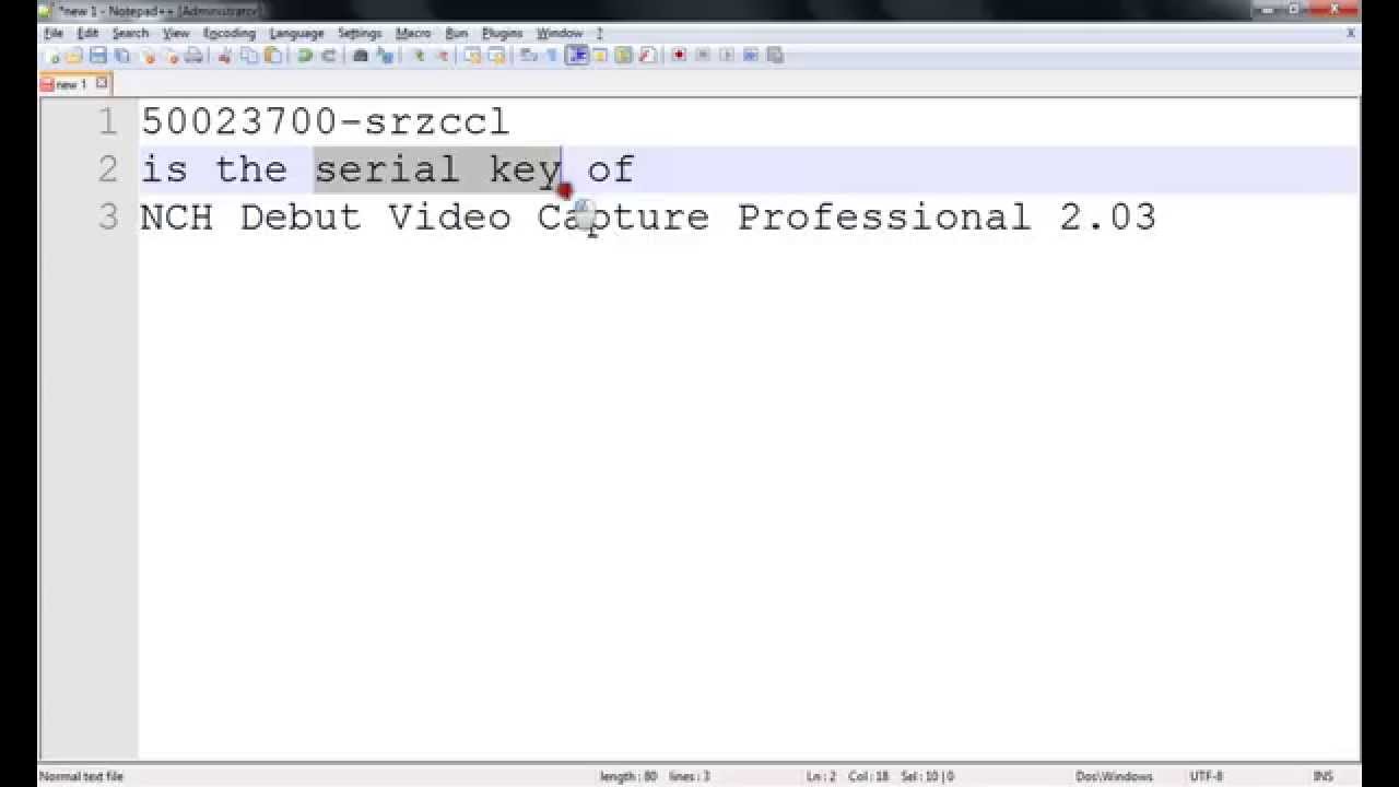 debut video capture software registration code crack