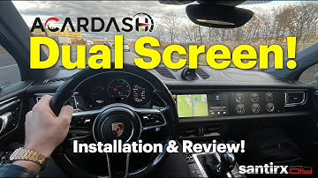 DUAL SCREEN!!  Installing an ACARDASH Android dual screen unit in a 2015 Macan