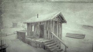 BLIZZARD in a mountain village for sleeping 10 hours. Howling wind & Blowing snow. Sleep disorders
