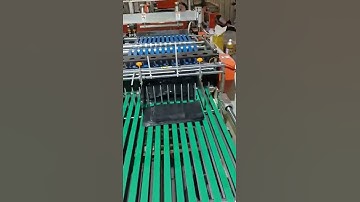 Double line film folding courier bag making machine