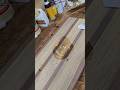 Persimmon & walnut charcuterie board. look at it, pop! #charcuterie #woodworking #youtubeshorts
