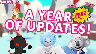 A YEAR OF UPDATES in Adopt Me! Can you BEAT the 2021 QUIZ? (Roblox)