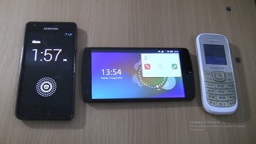 Incoming call  Outgoing call&alarms at the Same Time Nexus 5 Ubuntu Touch+Samsung 1200M+S2 LineageOS