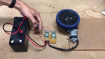 Control A DC Motor With Relays #dcmotor #relay