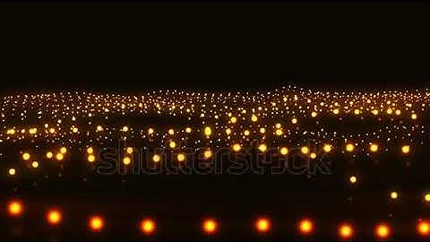 DAVE FX - Gold Neon Particles Waves VJ Loop Abstract Motion Background