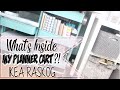 WHAT'S INSIDE MY PLANNER CART?! Planner Supplies Organization | IKEA RASKOG