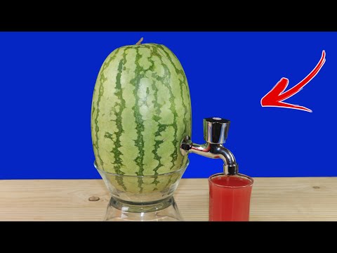 DIY Watermelon Juice Dispenser