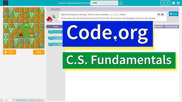Code.org Sequencing in the Maze Lesson 1 Puzzle 5 Tutorial and Answer | Course E