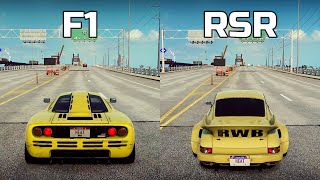 NFS Heat: McLaren F1 vs Porsche 911 Carrera RSR - Drag Race