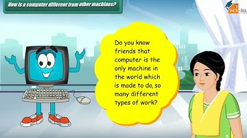 HOW IS COMPUTER DIFFERENT FROM OTHER MACHINE ||  COMPUTER || CLASS 1 || ANIMATED VIDEO