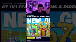 STREAMER GET ALL FREE SKINS  IN FORTNITE ISLAND 🎁😰 #fortnite #shorts