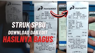 HASILNYA BAGUS BANGET‼️CARA EDIT LOGO STRUK SPBU PERTAMINA