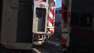 Caltrain Adventures Express Barrels North And Commuter Train Heading South