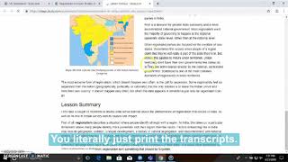 Study Teacher Plan Demo - Printing Transcripts