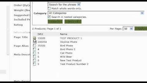 Adding Editing Included Products Using Firefox - Websiteforge Ecommerce Website