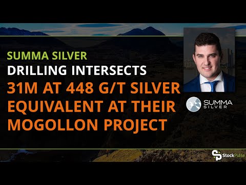 Summa Silver Drilling Intersects 31M at 448 G/T Silver Equivalent at their Mogollon Project