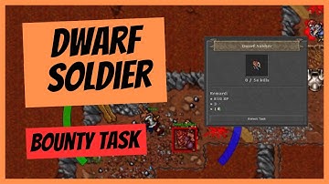 Tibia Bounty Task (Beginner) - Dwarf Soldier | 1700 Paladin Gameplay