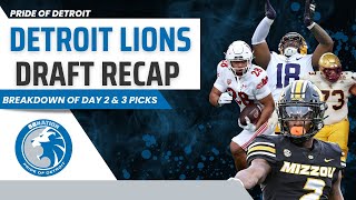 Recapping the Detroit Lions Draft Picks | Day 2 & 3 Breakdown