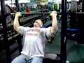 Justin Harris Military Press 225 for 11reps