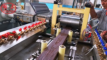 WPC decking machine make WPC deck panel use 30% recycled Plastic+70%wood/husk/straw composited WPC