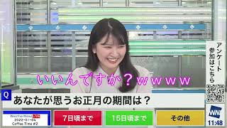 [駒木結衣] みなさん、お仕事してください! (ウェザーニュースLiVE 20220104)