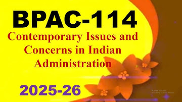 IGNOU BPAC-114 Solved Assignment English Medium 2025-26 For July 2025 and January 2026 Sessions