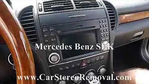 Mercedes Benz SLK Car Stereo Removal