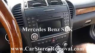 Mercedes Benz SLK Car Stereo Removal