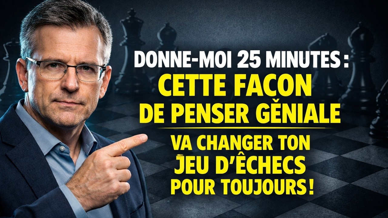 Donne-moi 25 minutes : Cette façon de penser géniale va changer ton jeu d'échecs pour toujours!