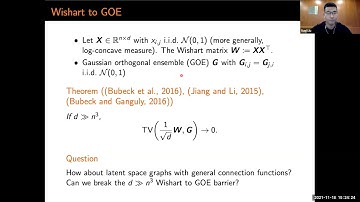Suqi Liu (Princeton) -- A probabilistic view of latent space graphs and phase transitions