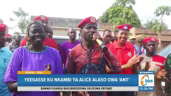Kyagulanyi Yeegasse ku Nkambi ya Alice Alaso owa ‘ANT’, Asannyalazza Emirimu e Serere