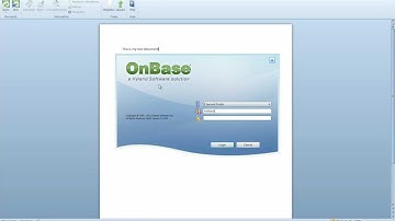 Hyland Software - MS Office Integrations for OnBase.wmv