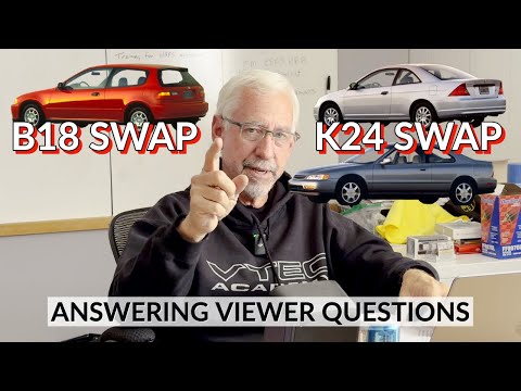 Viewer Questions: K24 1994 Accord, B18A1 Eg Civic Swap, 7Th Gen K Swap  Parts List, Crimp Like A Pro - Youtube