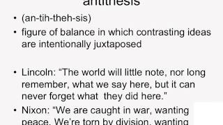 Basic Rhetorical Devices