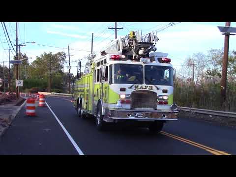 North Arlington Fire Department Ladder 3 Rescue 5 Engine 1 SSU And Engine 2 Responding