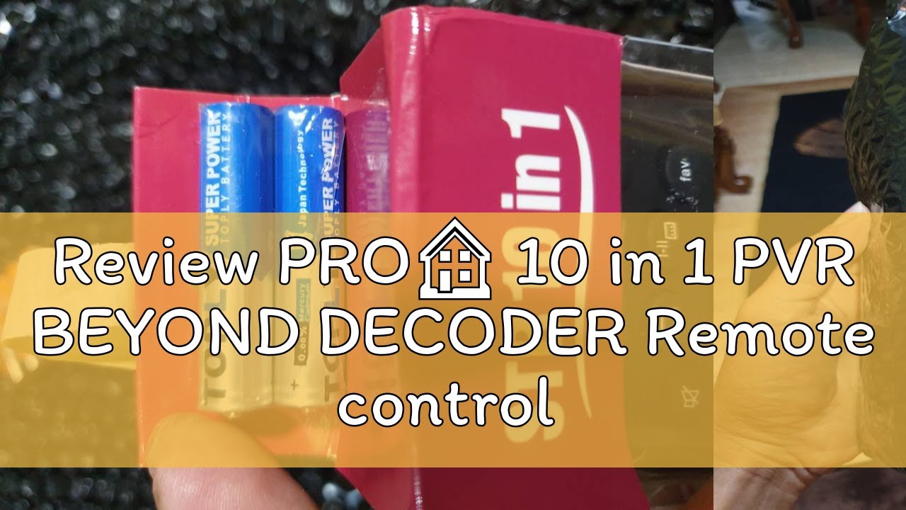 Review PRO🏠 10 in 1 PVR BEYOND DECODER Remote control - YouTube