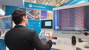 EM Microelectronic Booth Tour Embedded World 2025 #ew25 Ultra-Low Power Bluetooth, Energy Harvesting
