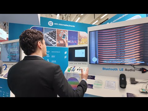 EM Microelectronic Booth Tour Embedded World 2025 #ew25 Ultra-Low Power Bluetooth, Energy Harvesting