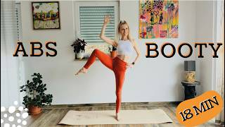2 in 1 FLAT STOMACH & ROUND BOOTY WORKOUT | (Get Results) No Equipment, No Jumping