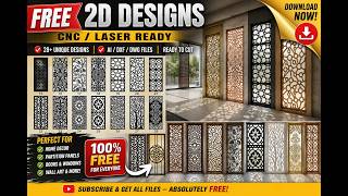 FREE CNC 2D Design Files | Aspire & ArtCAM Compatible | Laser Cutting & CNC Router Projects