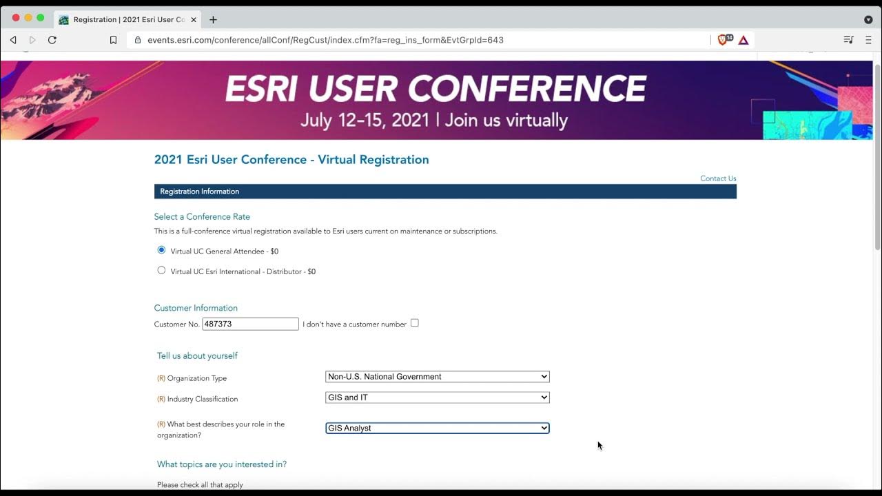 Esri UC 2021 Belize GOB Registration Promo YouTube