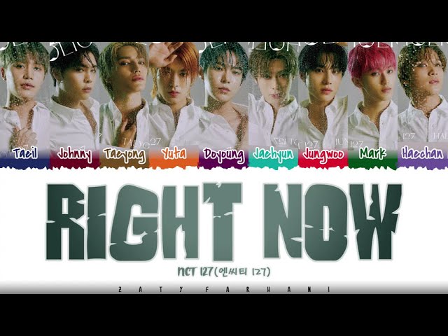 NCT 127 - 'RIGHT NOW' Lyrics [Color Coded_Kan_Rom_Eng] class=