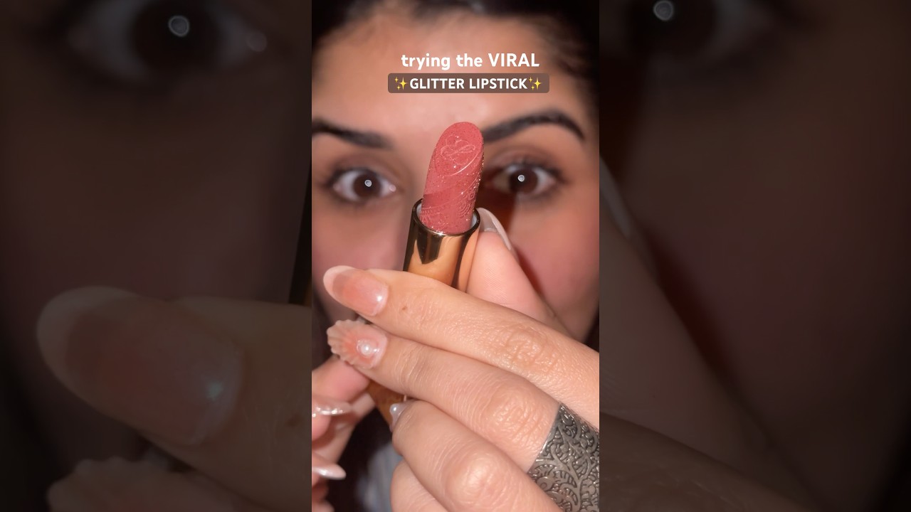Trying the VIRAL Glitter Lipstick💋✨