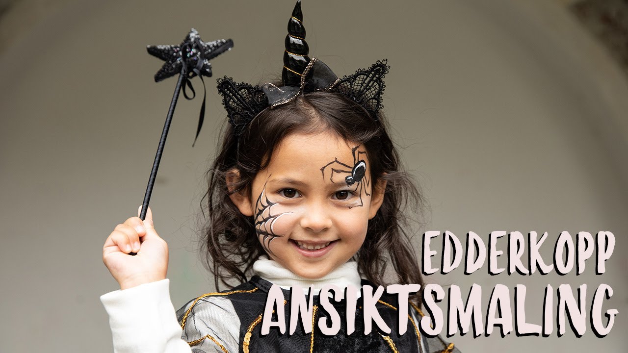 Ansiktsmaling - slik sminker du deg som en edderkopp